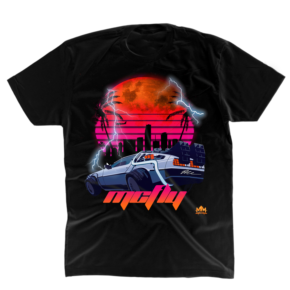 McFLYs Delorean Shirt - Signedbymcfly