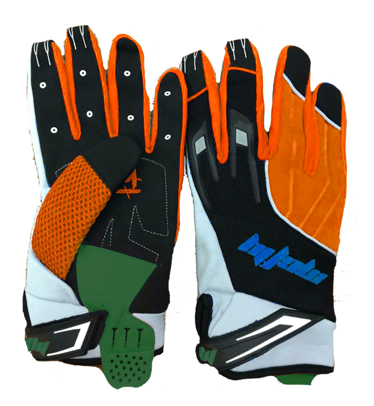 Orange "McFly Sport" Moto Gloves - Signedbymcfly