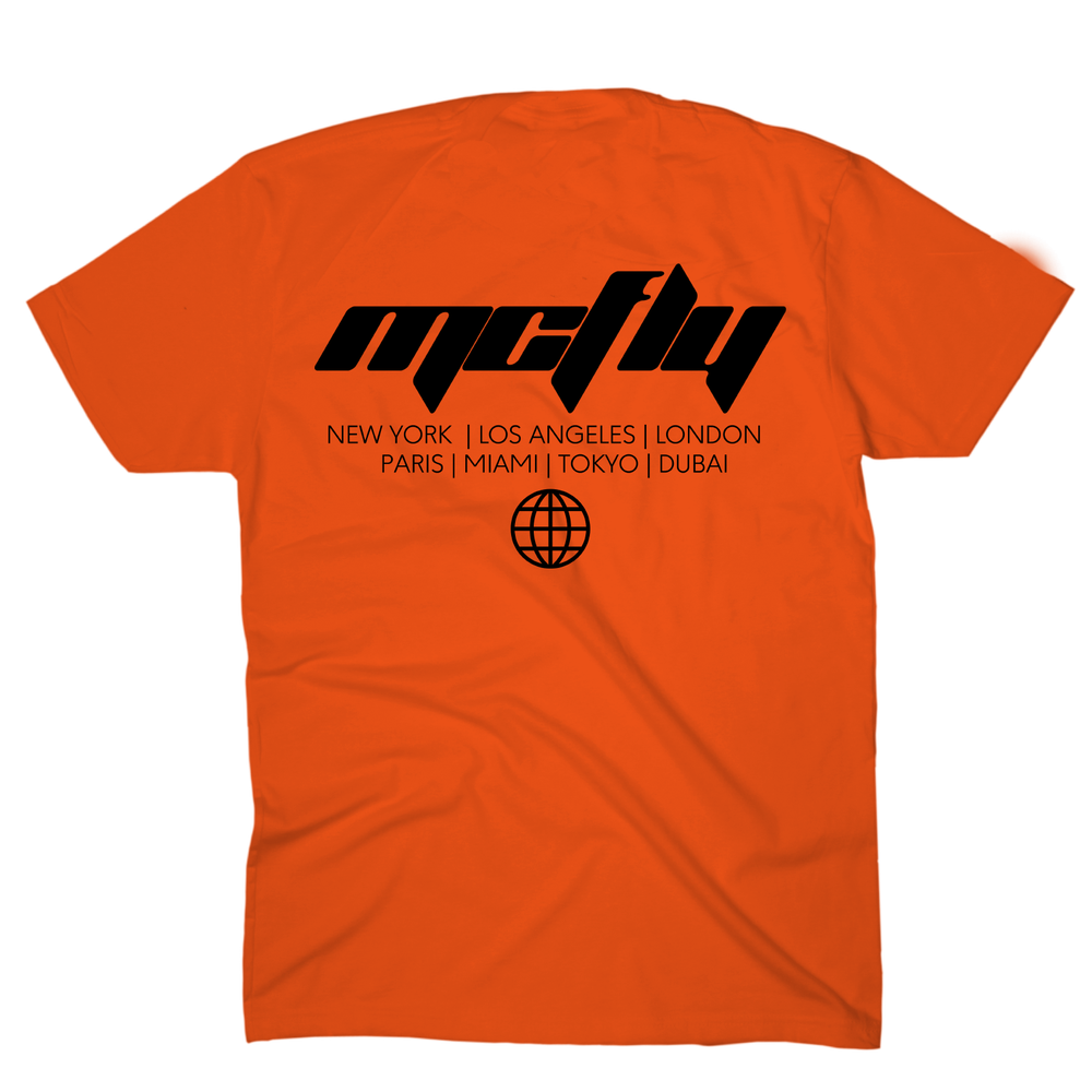 McFly Tour Shirt [Orange] - Signedbymcfly