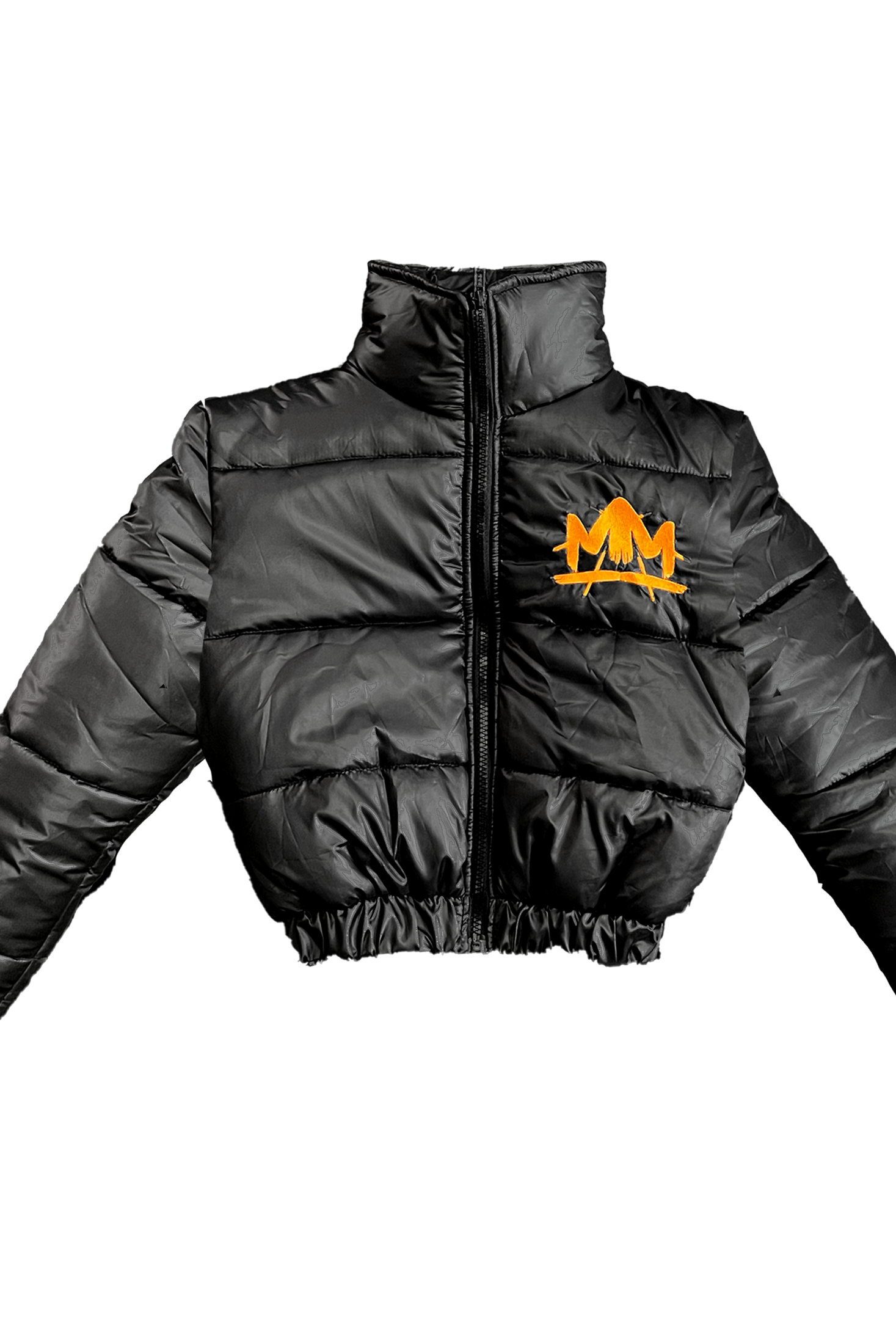 MM Cropped Puffer Jacket [Black] - Signedbymcfly