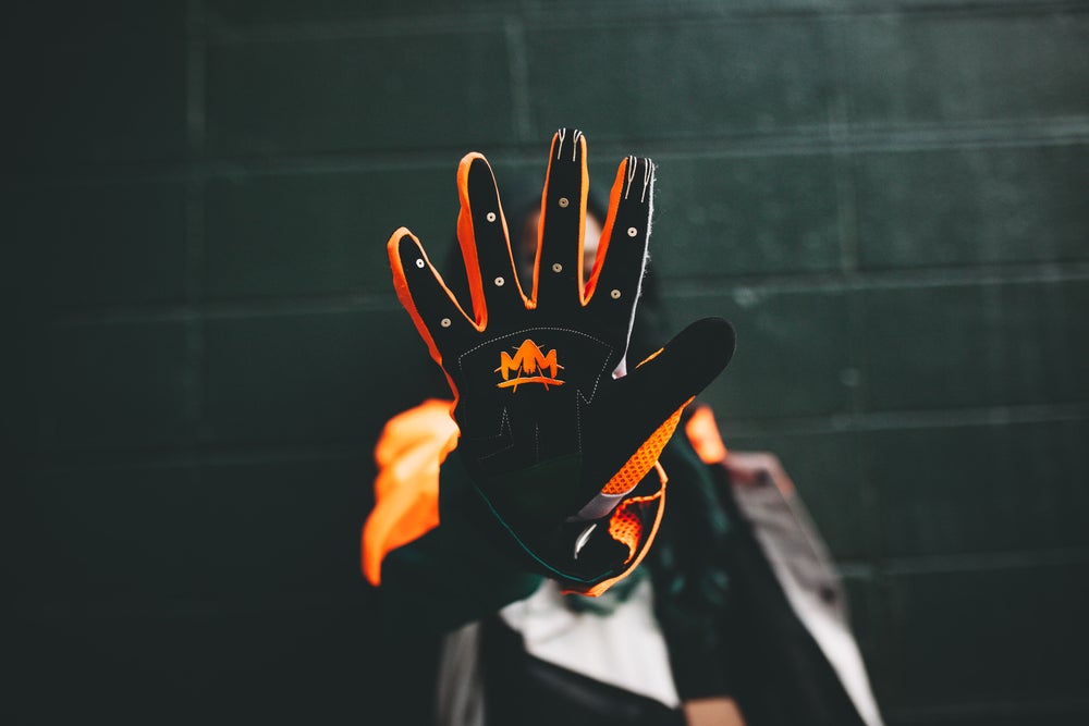 Orange "McFly Sport" Moto Gloves - Signedbymcfly