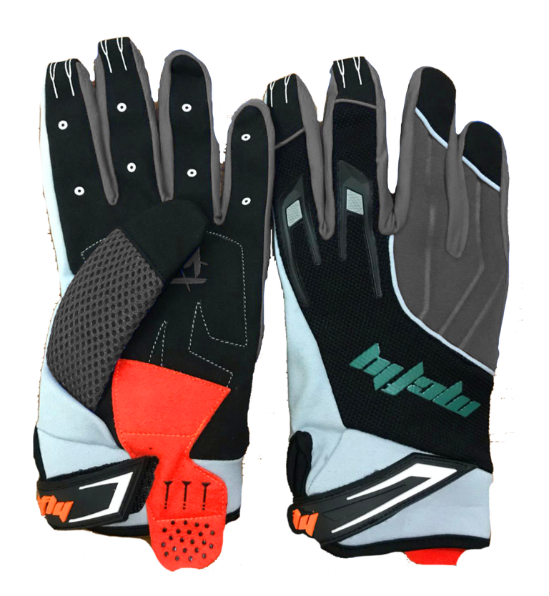 Gray "McFly Sport" Moto Gloves - Signedbymcfly