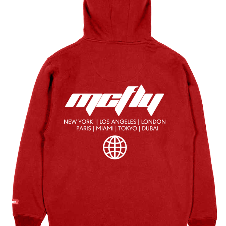 McFly Tour Hoodie [Red] - Signedbymcfly