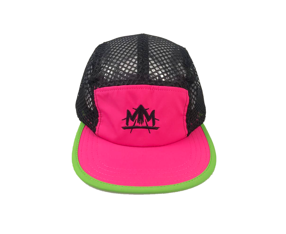 Pink Mesh Five Panel Hat - Signedbymcfly