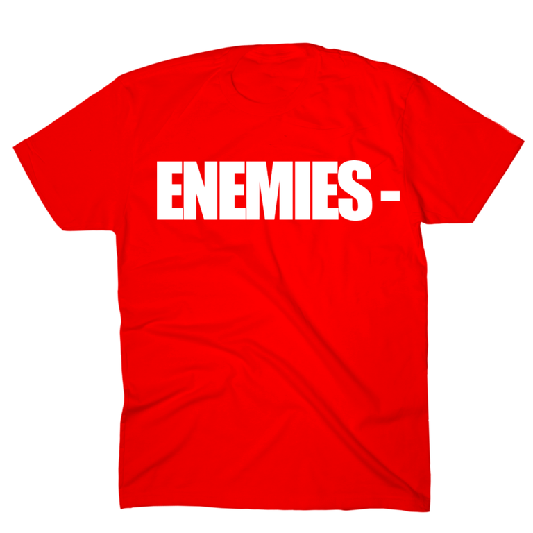 Enemies Shirt [Red] - Signedbymcfly