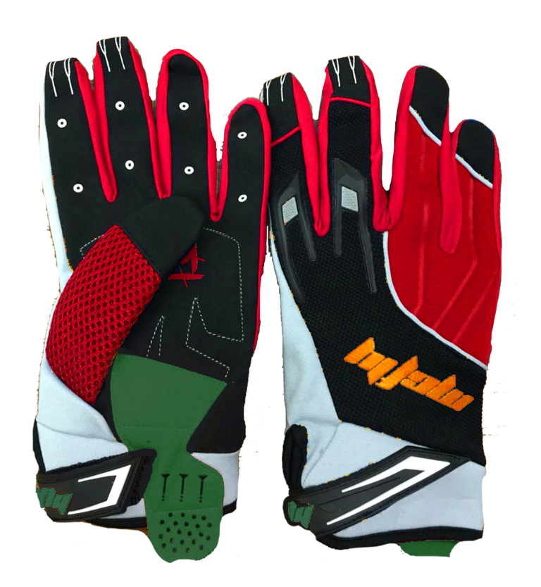 Red "McFly Sport" Moto Gloves - Signedbymcfly