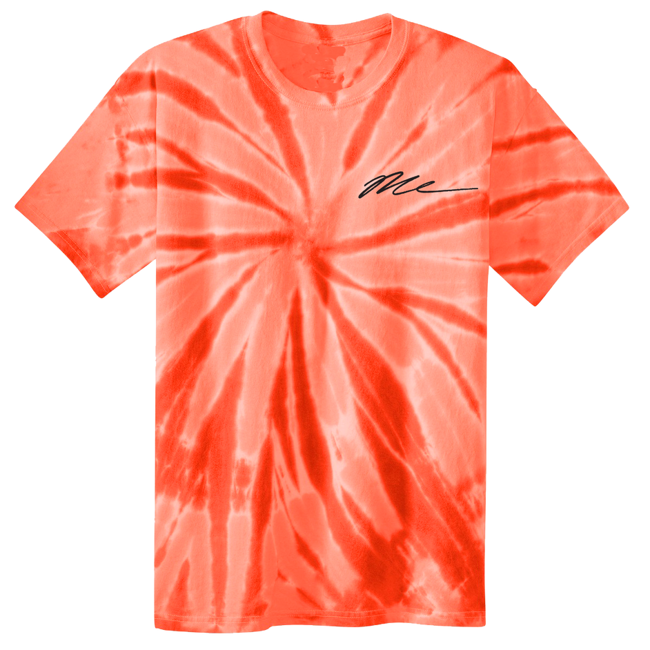 Script T-Shirt [ Orange Tie Dye ] - Signedbymcfly