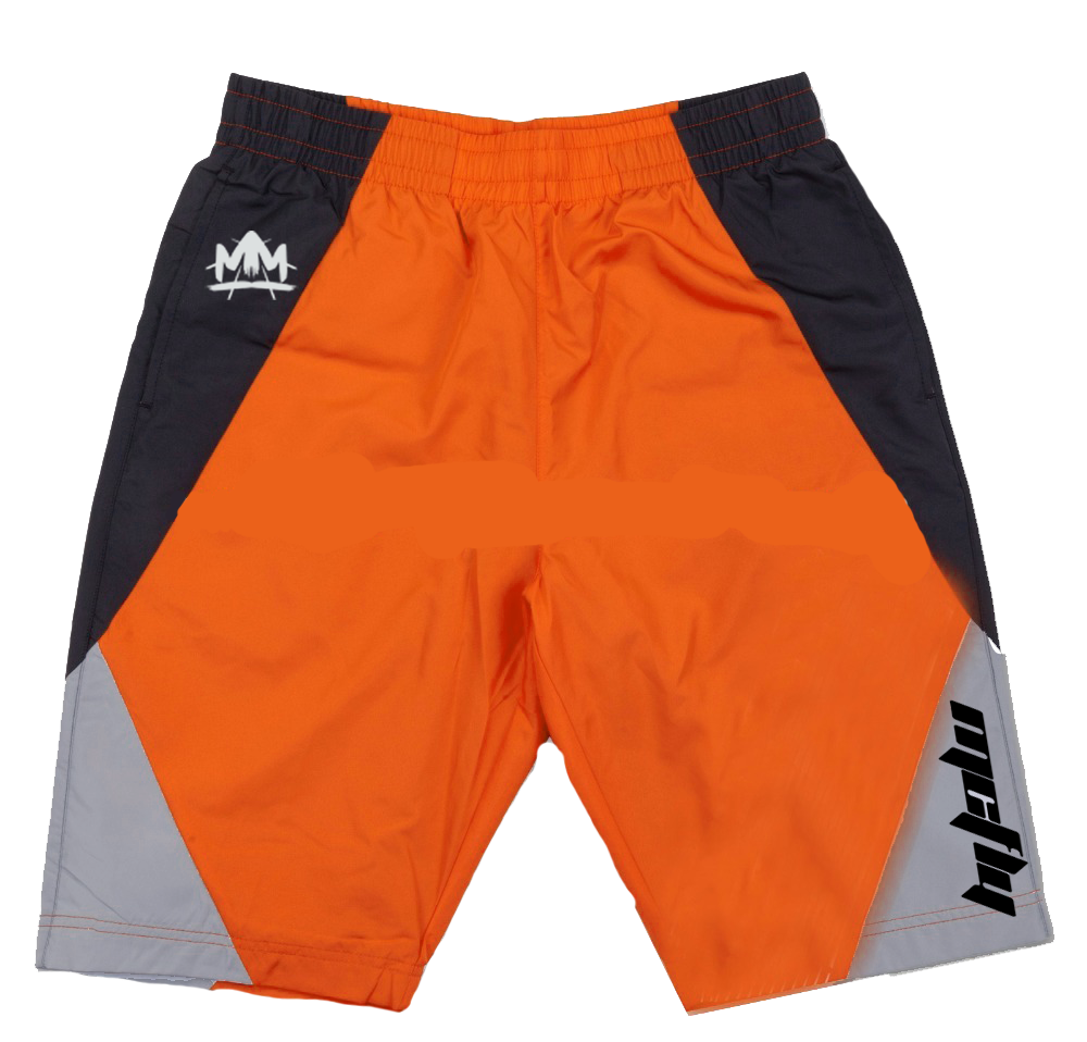 Orange "Mcfly" Windbreaker Shorts - Signedbymcfly