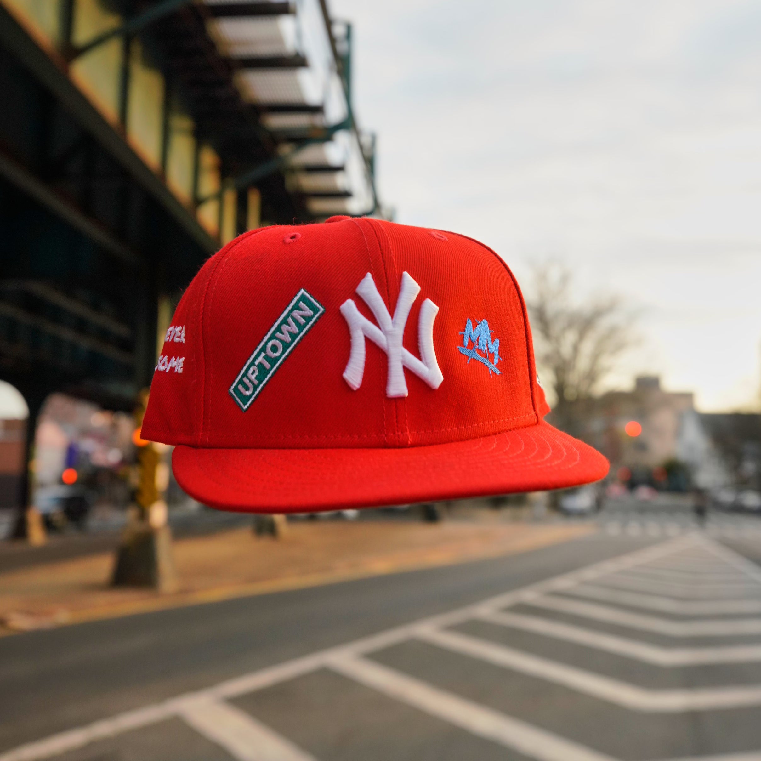 Red yankees cap on sale